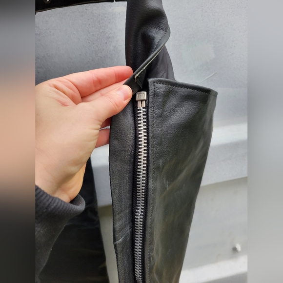 Genuine leather black riding chaps cowboy xxs 15.5"-18.5" waist - Picture 4 of 12